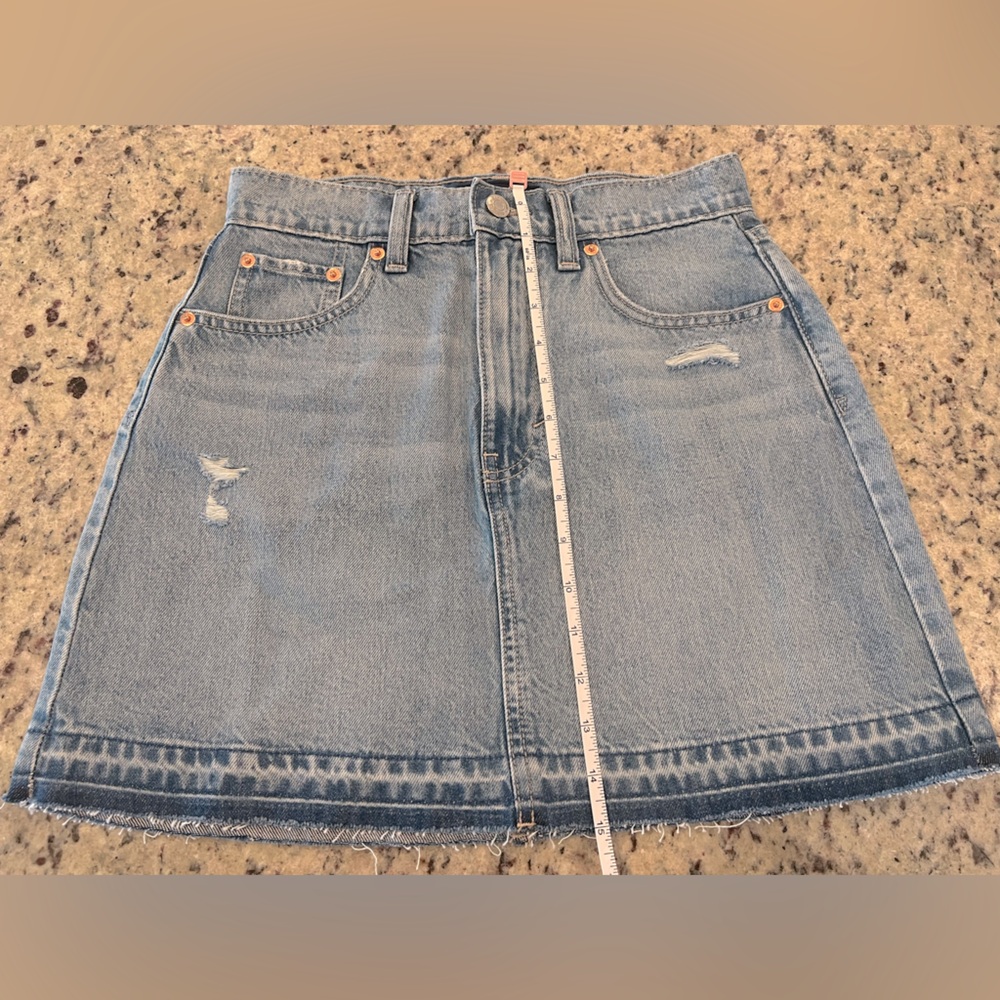 Gap Denim Mini Skirt with Frayed Hem NWOT